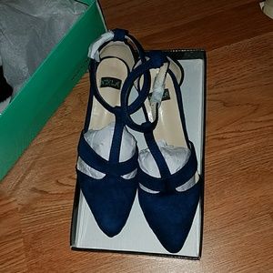 Modcloth NYLA Navy Heels