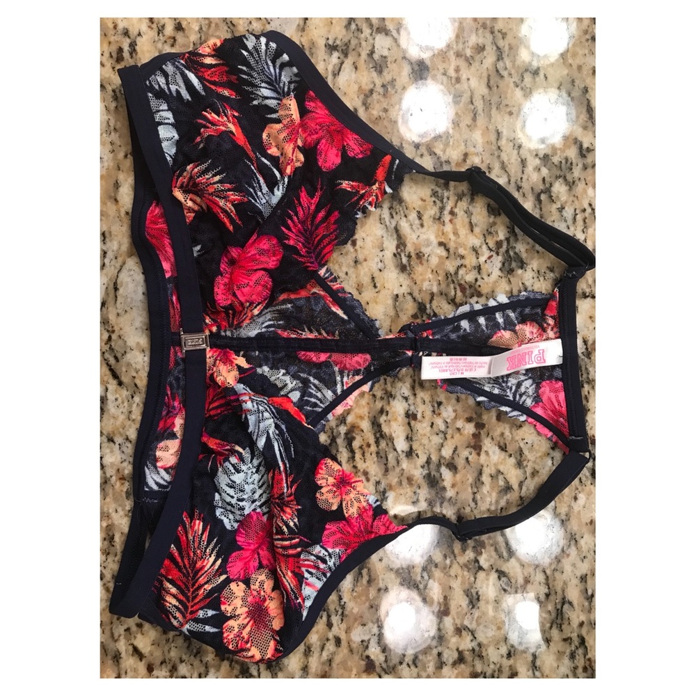 pretty lace front clip bralette!