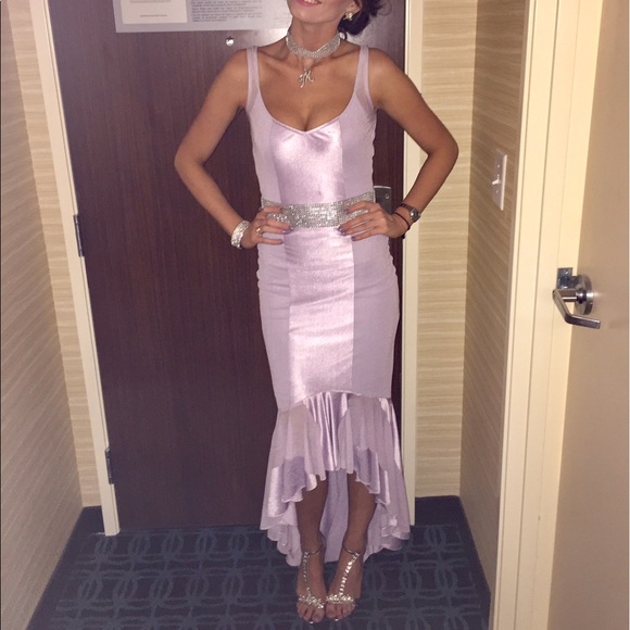 Casadei Dresses & Skirts - Lavender Hi-Lo Dress