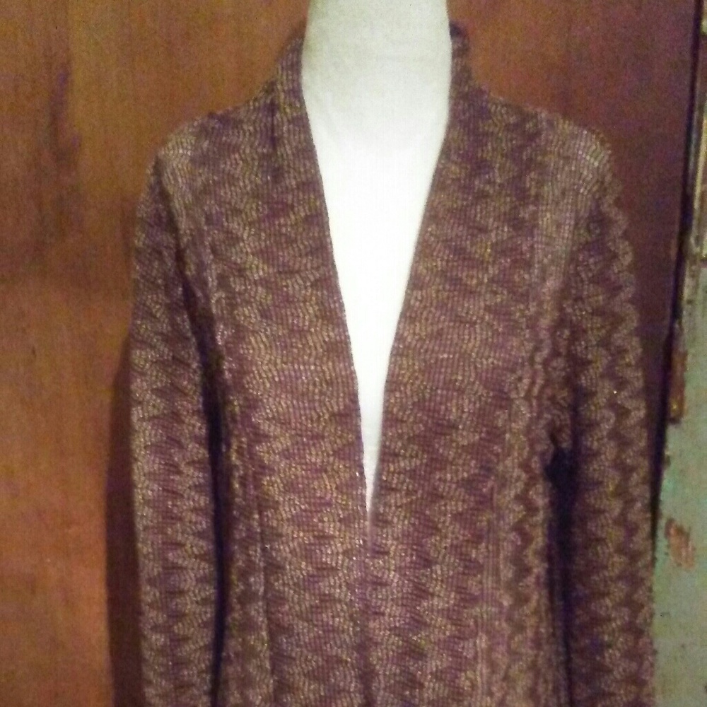 Brown sheer cardigan