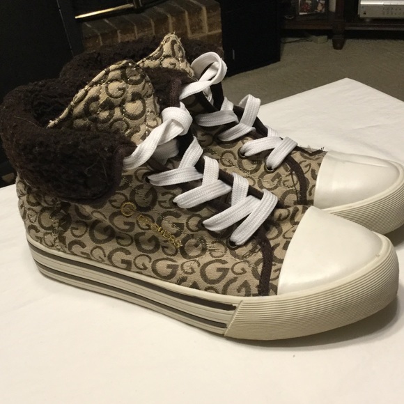 Guess great fur sneakers!Fab! - Picture 1 of 4