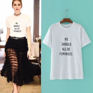 Tops - We should all be feminists t-shirt feminism women Tops - We should all be feminists t-shirt feminism women