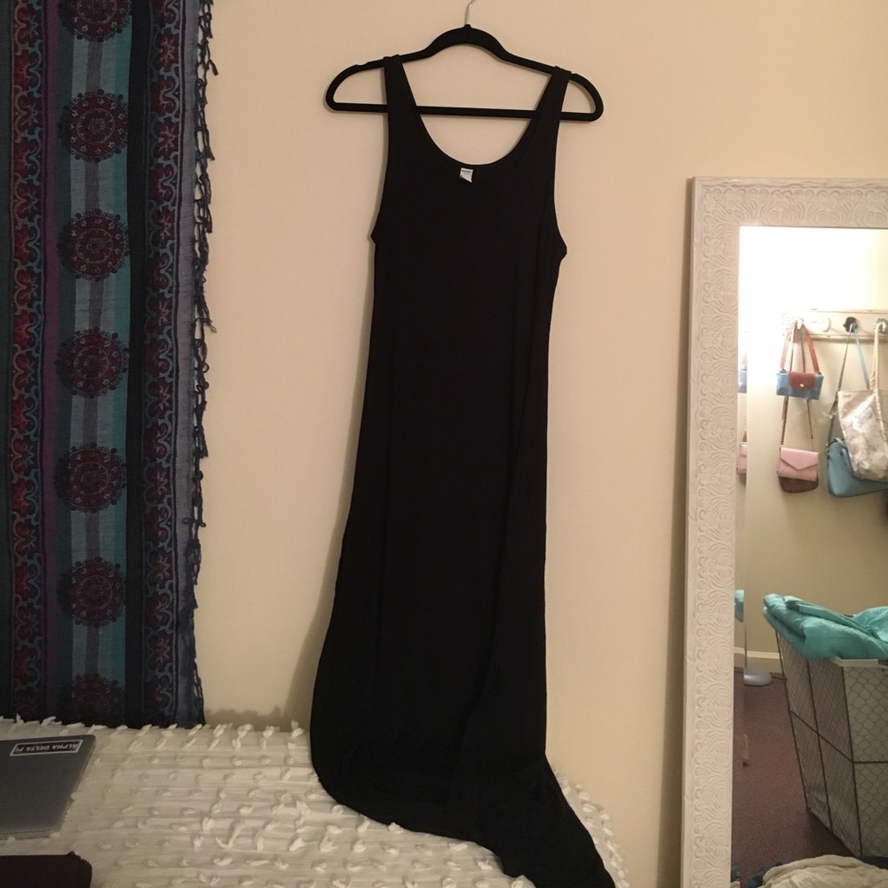 Black cotton maxi