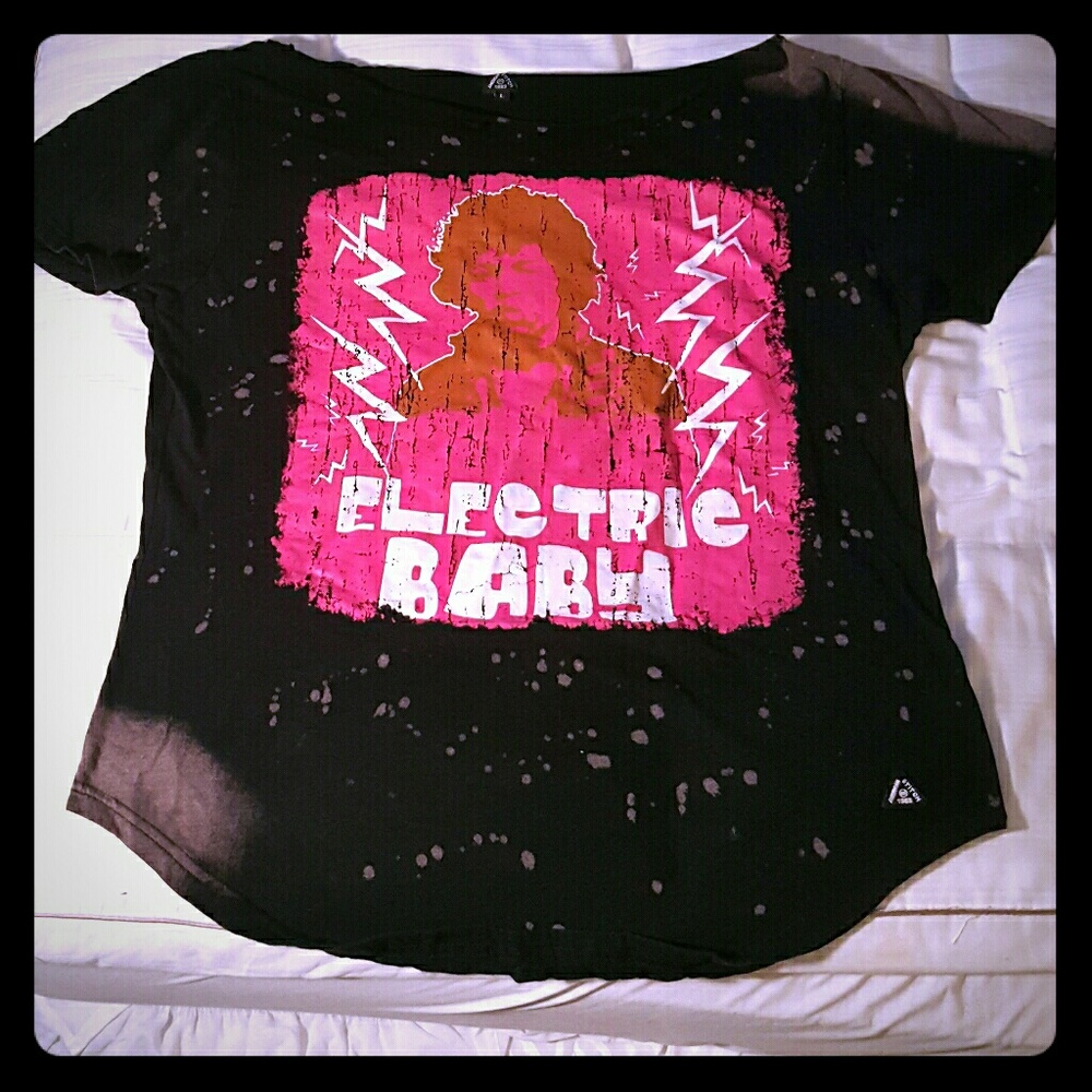 T-shirt (custom cut around the neck area)