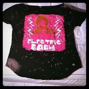 T-shirt (custom cut around the neck area)