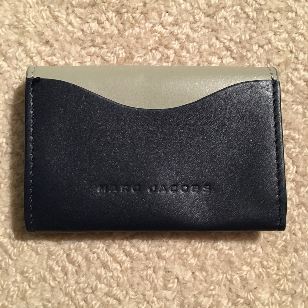 Grey & blue leather Marc Jacobs wallet