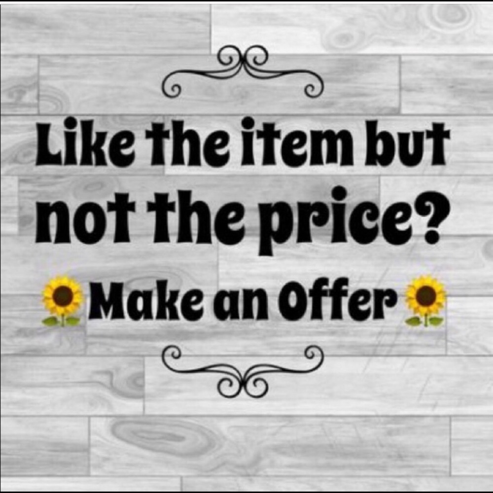 Don’t like the price? Make an offer :)