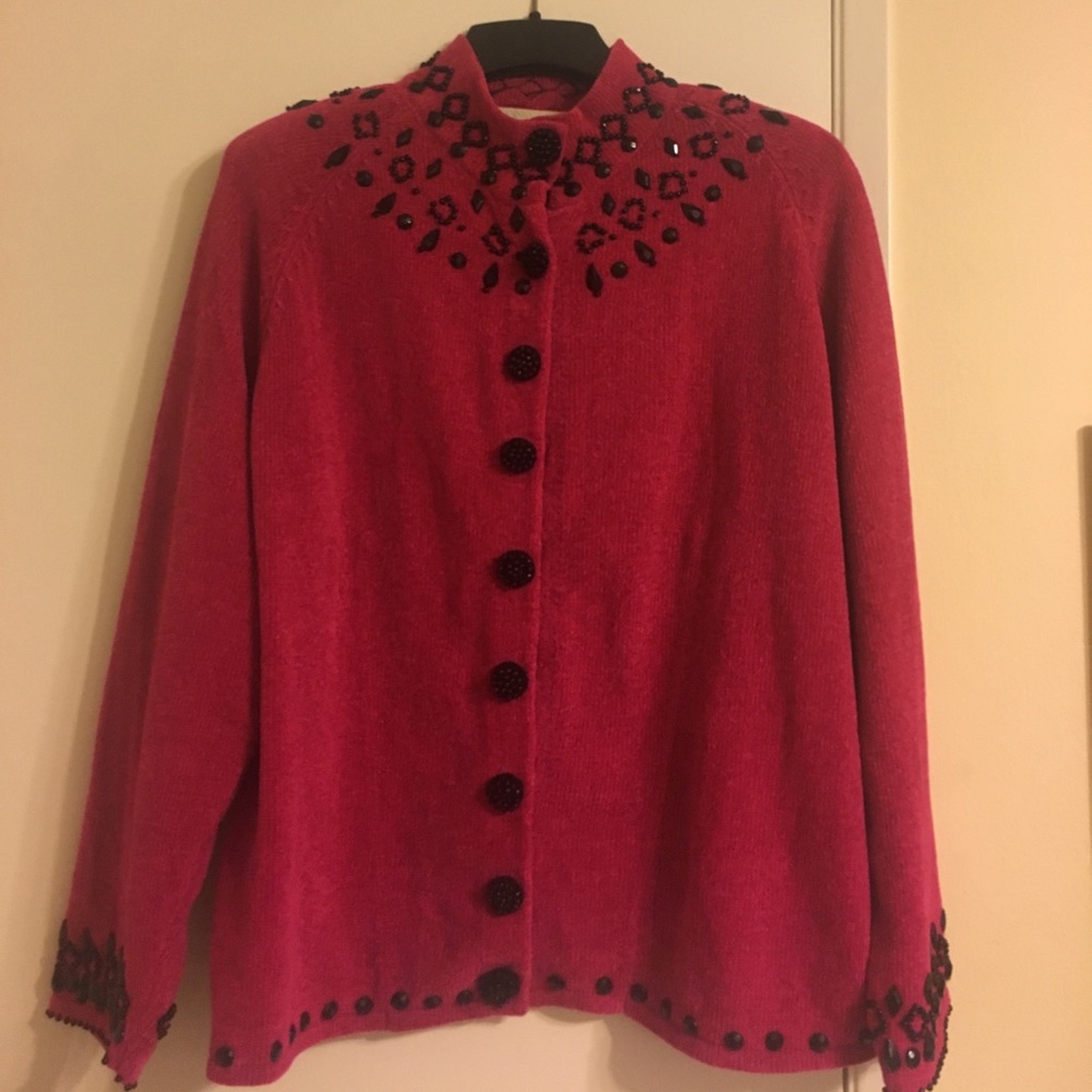 Plus size (2x) Lisa Nichols sweater/ cardigan