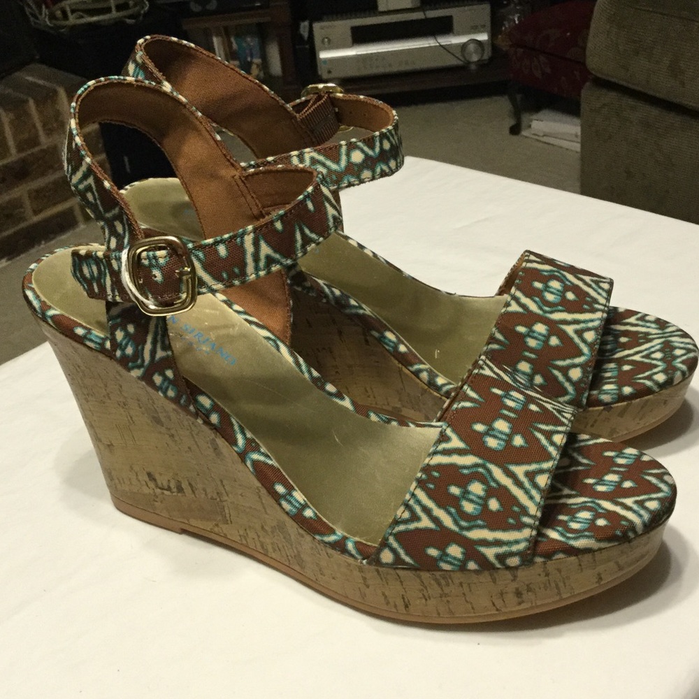 Christian Siriano tribal wedge shoe!