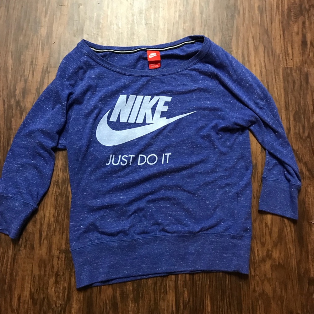 Nike off the shoulder sweatshirt