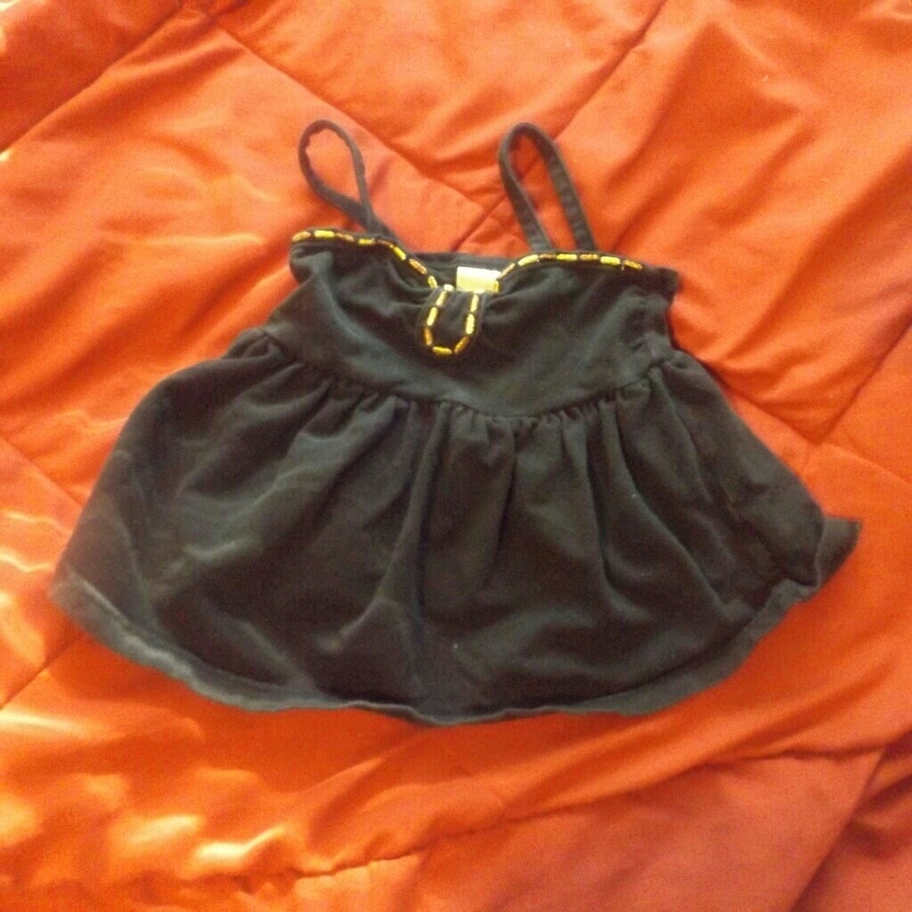 Black and Gold Top