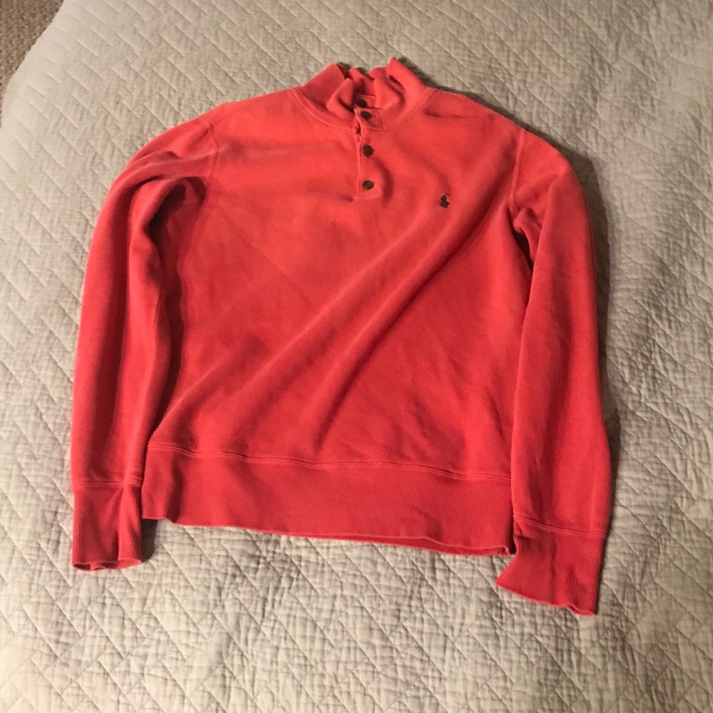 Men's polo Ralph Lauren 1/4 button up sweater