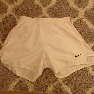 White Women's Nike Running Shorts
