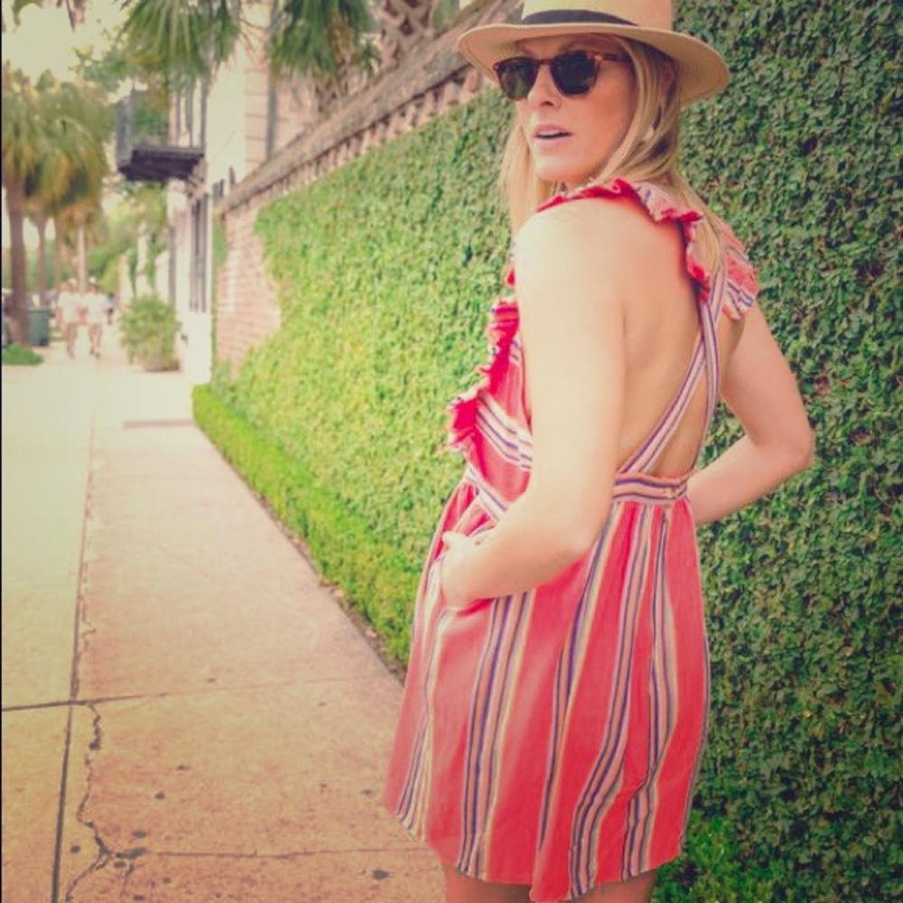 dRA STRIPE MALIBU DRESS - Size L, NWT