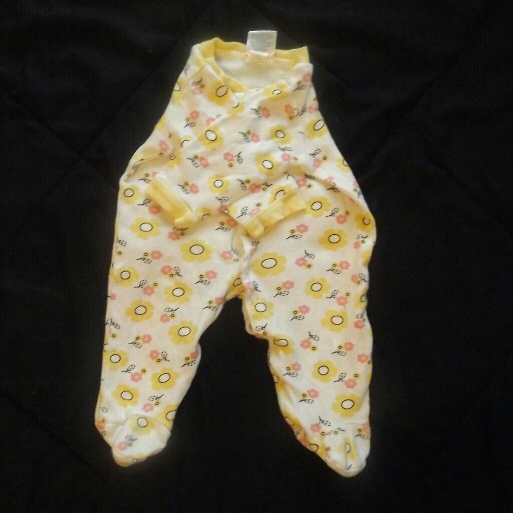 Long Sleeve Yellow Flower Bodysuit