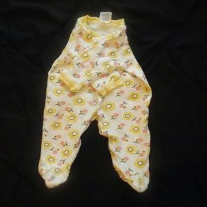 Long Sleeve Yellow Flower Bodysuit