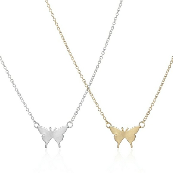 Dainty Butterfly Necklace - Picture 3 of 7