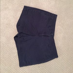 Navy blue Crown and Ivy cargo shorts