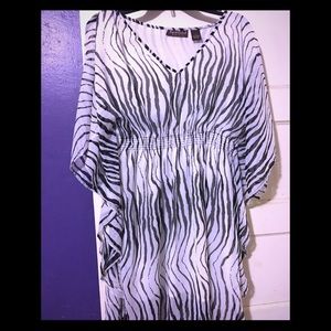 Zebra print dress