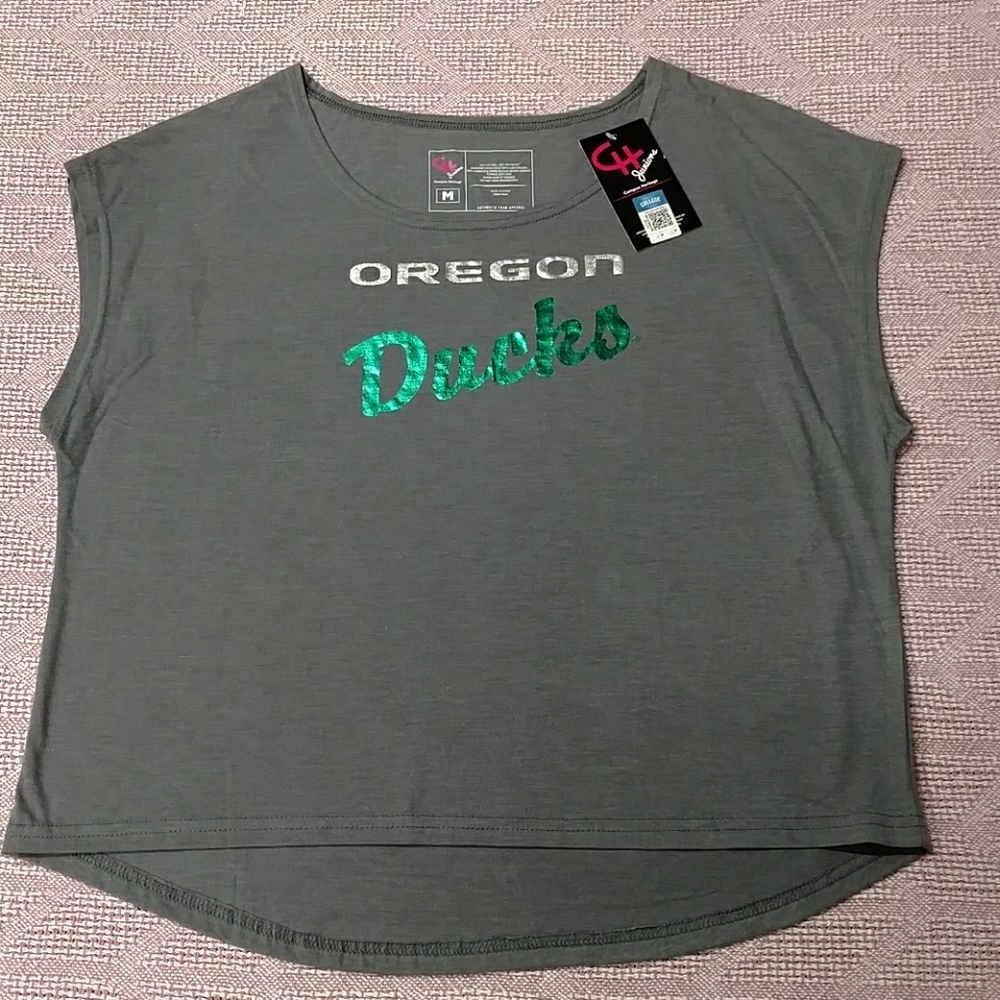 NEW Oregon Ducks 🦆 Sleeveless Tee Size Med - Picture 1 of 2