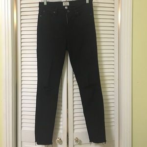 Jcrew black skinny jeans size 27