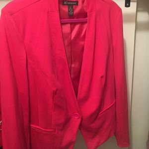Stylish single button pink blazer
