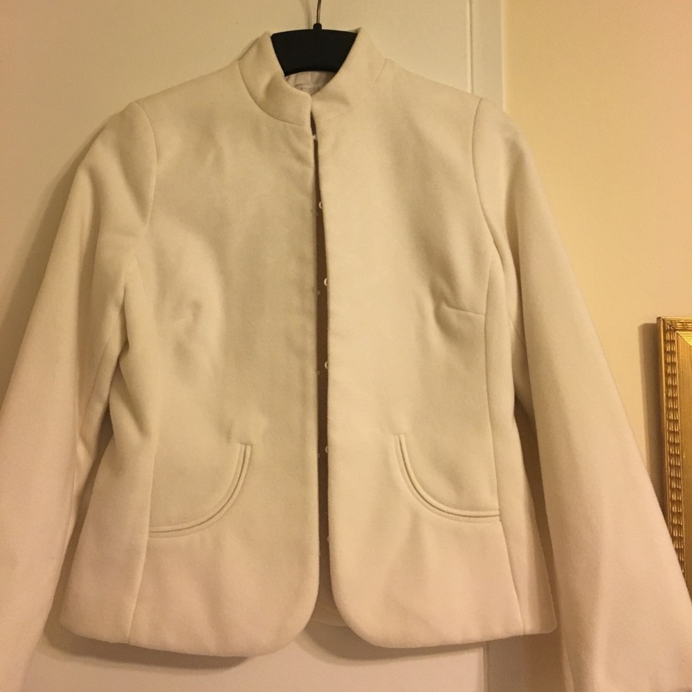 Chicos smooth ivory jacket