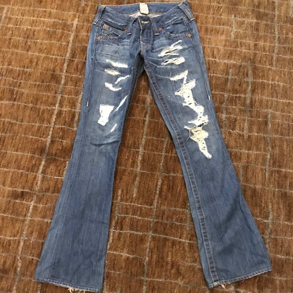 True Religion distressed jeans