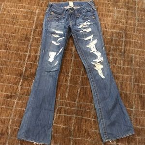 True Religion distressed jeans