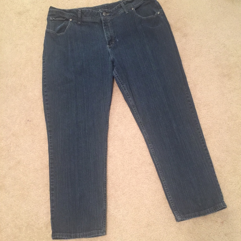 Plus Size Dark Denim Jeans