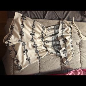 Black and White floral Romper