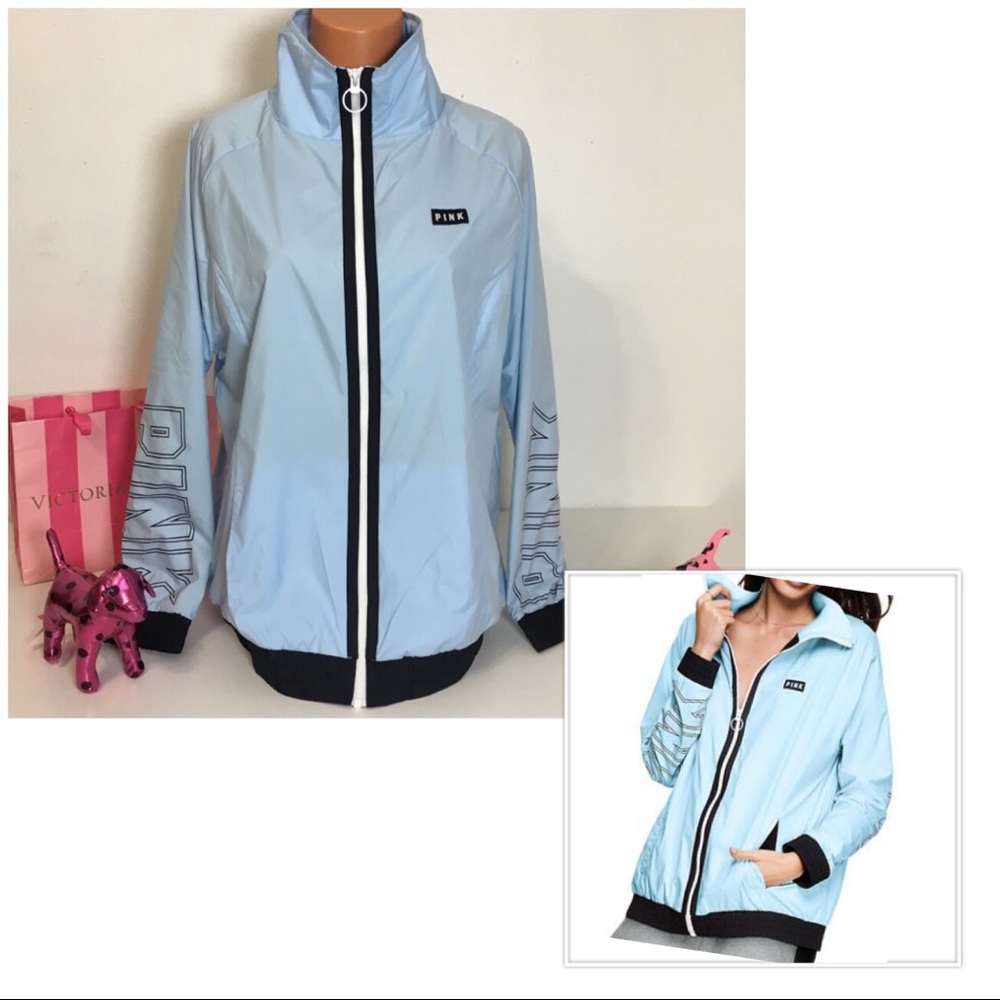 NEW PINK VS ANORAK FULL ZIP LOGO