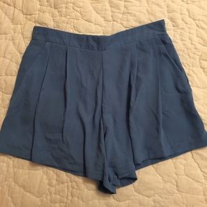 Blue flowy shorts