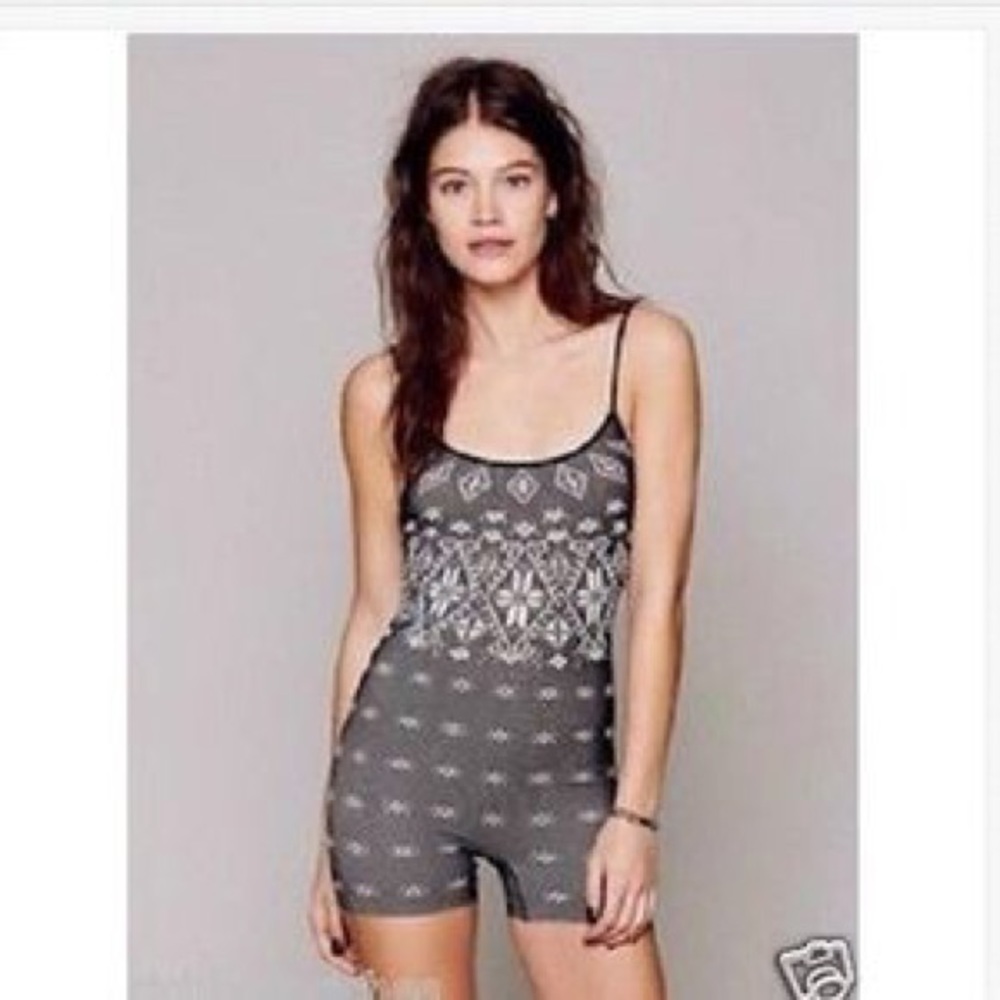 Free People Intimately Intarsia Snowflake Romper