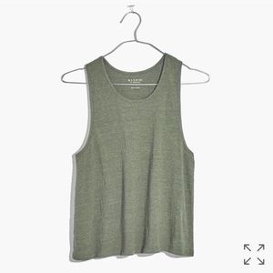 Madewell racer back tank top