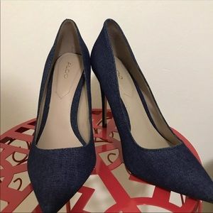 Aldo denim pumps