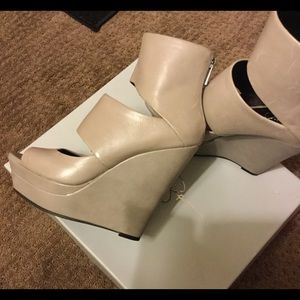 Grey Jessica Simpson Wedge Sandal