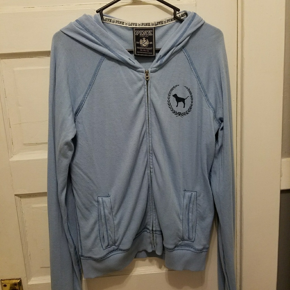 Pink zip-up Hoodie
