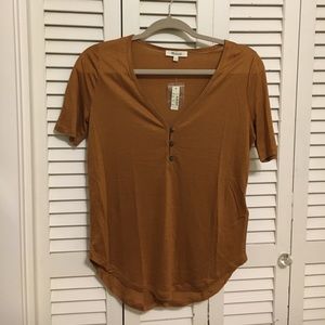 Madewell drapey Henley tee