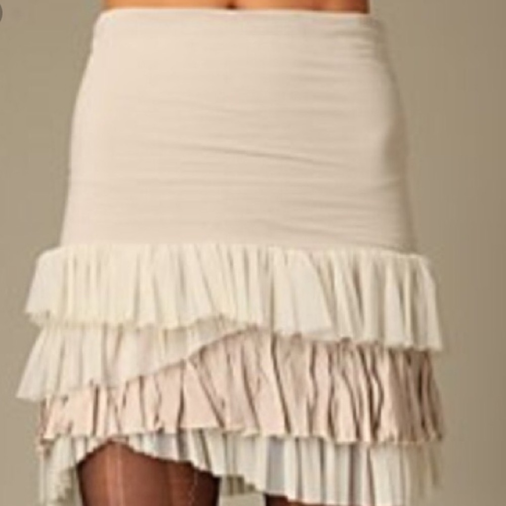 Free People One Layered Ruffle Skirt- NWT