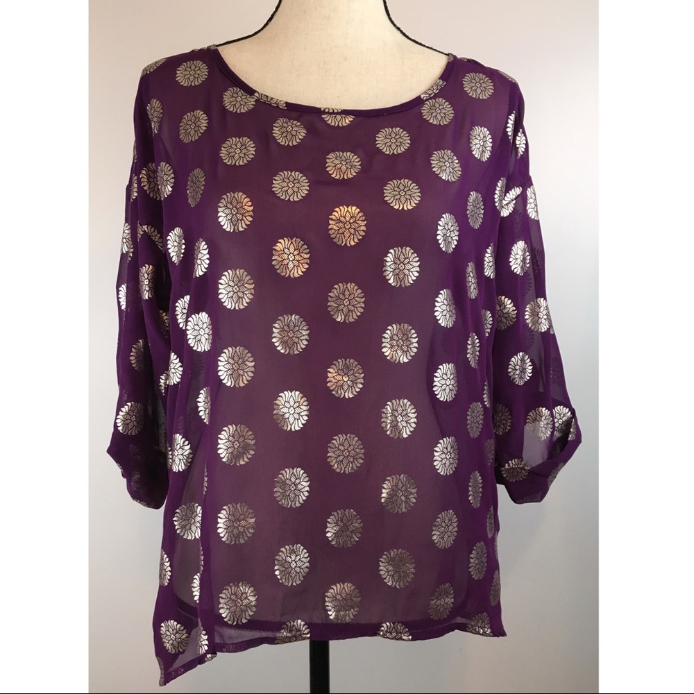 Purple Mandala Blouse