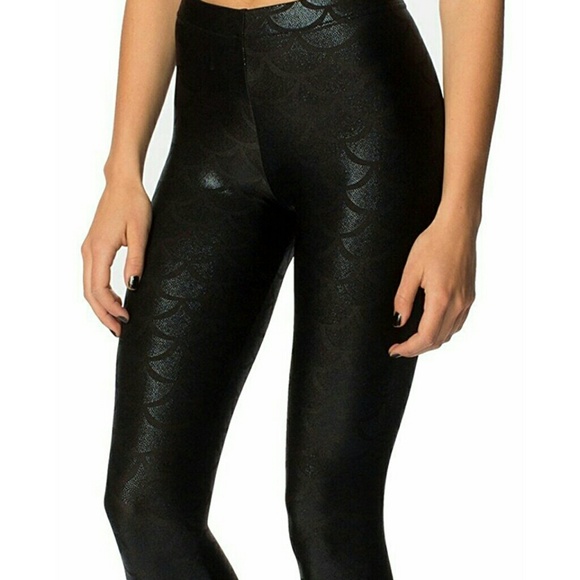 Black Mermaid Legging  Siren Iridescent - Picture 2 of 6
