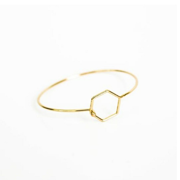 Dainty Hexagon Bracelet - Picture 3 of 5