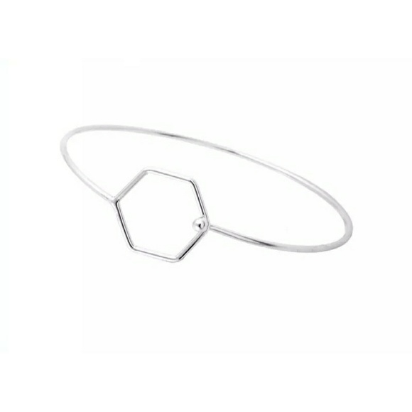 Dainty Hexagon Bracelet - Picture 4 of 5