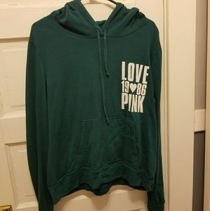 Teal PINK Loose Hoodie