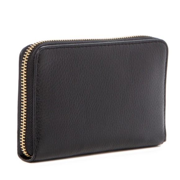 ✨NEW✨ Marc Jacobs Black Q Wingman Leather Wristlet - Picture 3 of 7