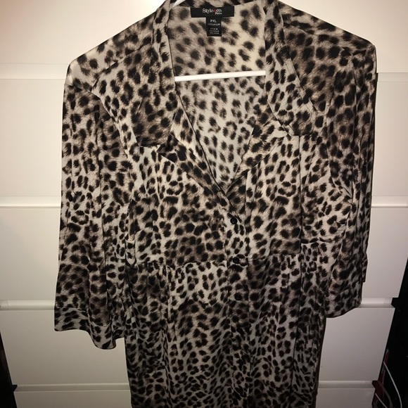 Style & Co leopard top - Picture 1 of 1