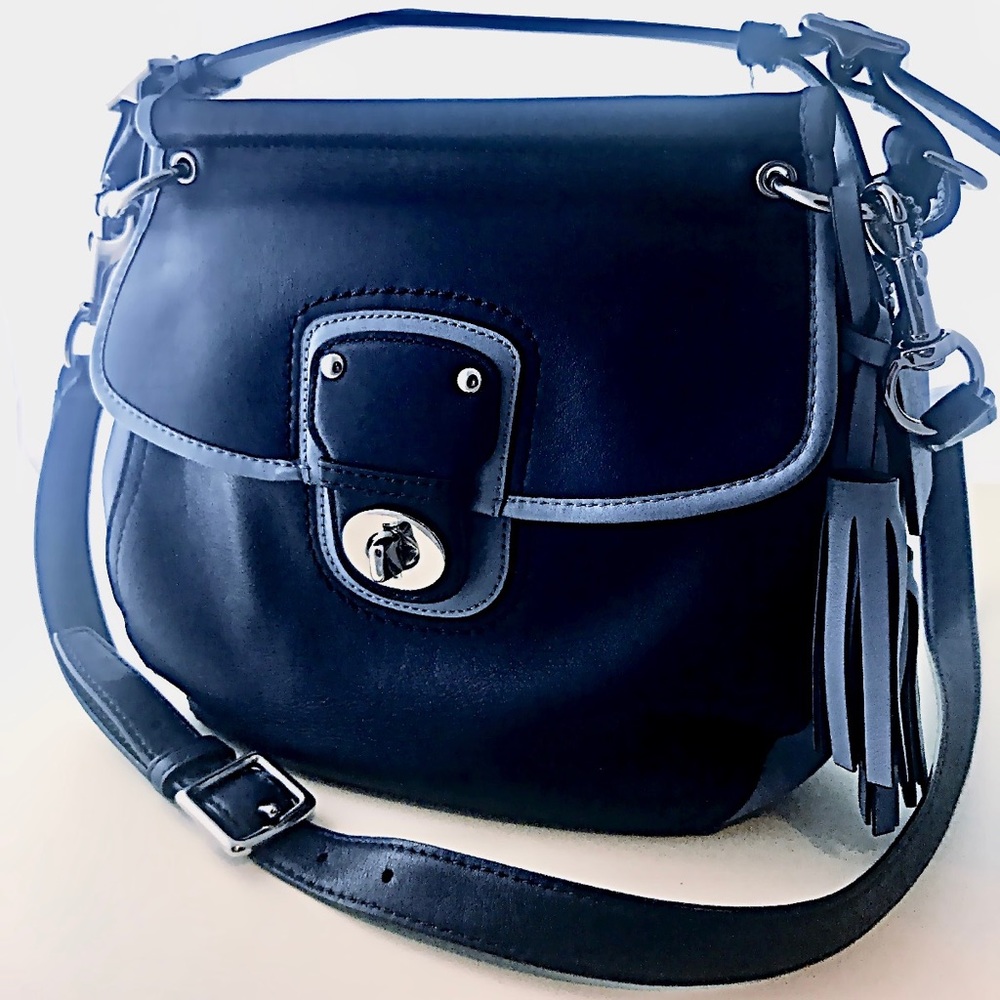 🔴sold🔴Coach TwoTone CrossBody SatchelK1220-22409