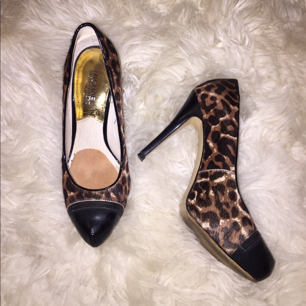 Michael Kors Leopard Fur Platforms