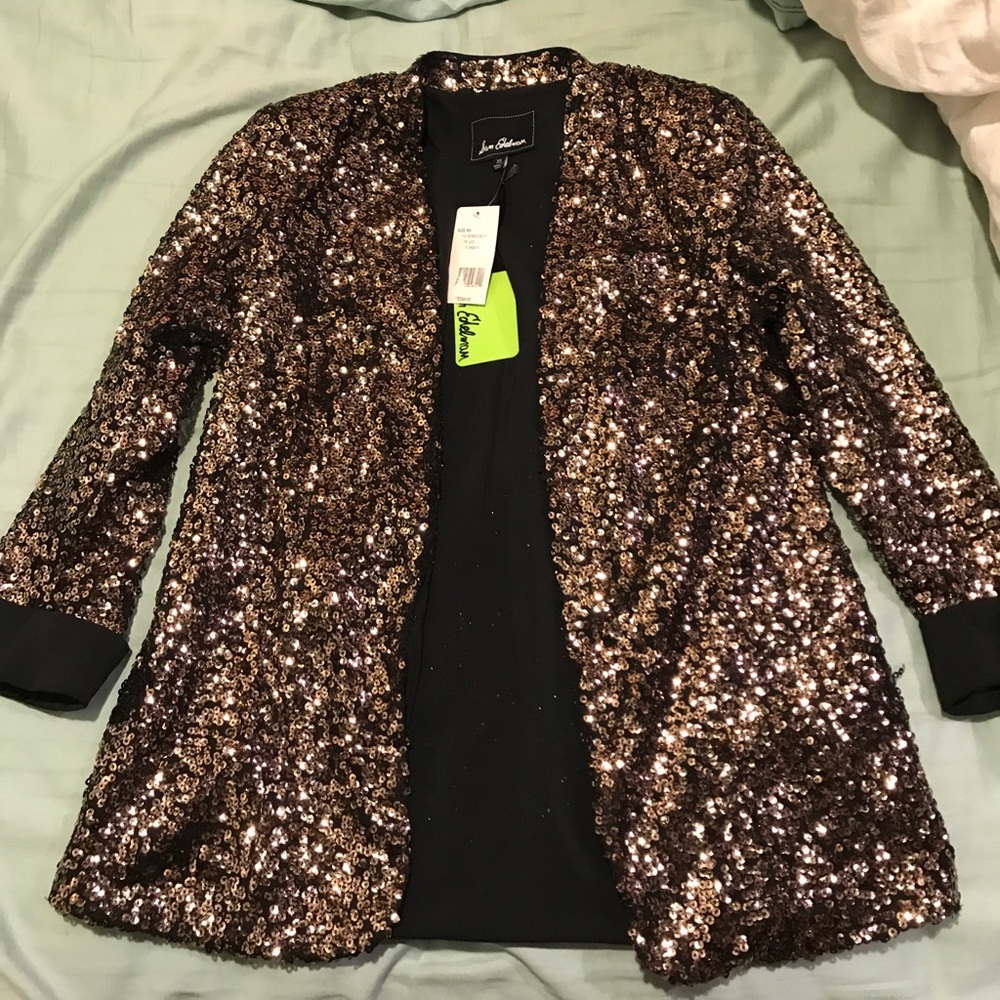 Sam Edelman gold sequin blazer